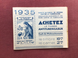 CARNET DE TIMBRES ANTITUBERCULEUX 1935 Complet - Antituberculeux