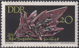 1965 DDR, ** Mi:DD 1144, Yt:DD 844, Proustit-Erz, 200 Jahre Bergakademie Freiburg - Minerali