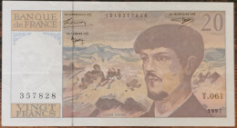 Billet 20 Francs CLAUDE DEBUSSY 1997 FRANCE T.061 - 20 F 1980-1997 ''Debussy''