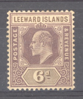 Leeward  :  Yv  40  *   Filigrane CA   ,  Violet Et Brun - Leeward  Islands