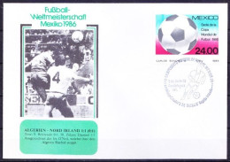 Mexico 1986 Cover, WC Football Algeria Vs Northern Ireland Final Score 0-1, Sports, Soccer - 1986 – Mexiko