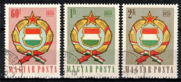 Hongrie 1958 Mi 1528-30 (Yv 1244-6), Obliteré - Usati