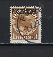 Denmark POSTFAERGE  1 Kr Brown - Paquetes Postales
