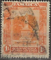 JAMAICA 1919 Statue Of Queen Victoria, Kingston - 1s. - Orange AVU - Jamaica (...-1961)