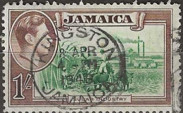 JAMAICA 1938 King George VI - 1s. Sugar Industry FU - Jamaica (...-1961)