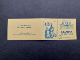 Carnet Privé 1993 - Etampes 91 - Exposition Philatélique 12x0.20 Briat  1er Bourse Exposition  Tirage 500 - Otros & Sin Clasificación