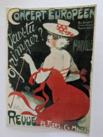 CP PUB -  Affiche De Jules Grun Cabaret Concert Européen - Cabaret