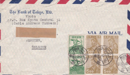 From Japan To Belgium - 1928 - Lettres & Documents