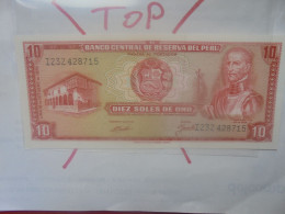 PEROU 10 SOLES 1970 Neuf (B.33) - Peru