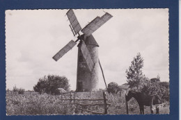 CPSM 1 Euro Moulin à Vent écrite Prix De Départ 1 Euro Vendée - Windmills