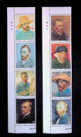 CL, Bloc-feuillet 2 X 4 Timbres, Saint Vincent, Neufs, Vincent Van Gogh, Self Portrait, 1886-87-88-89 , Frais Fr 1.80 E - St.Vincent Y Las Granadinas