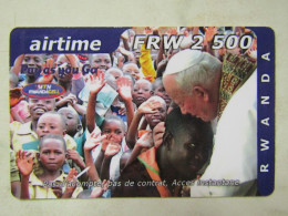 AIRTIME   RWANDA   POPE   JOHN  PAUL II - Ruanda