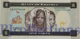 LOT ERITREA 1 NAKFA 1997 PICK 1 UNC X 5 PCS - Erythrée