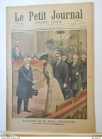 LE PETIT JOURNAL N°537 - 3 MARS 1901 - MARIAGE DE PAUL DESCHANEL - NEW YORK - VILLAGE DE FONTAINE - Le Petit Journal