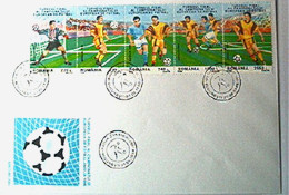 Rumänien, 1996, Fußbal WM, Mi  Satz-fdc - FDC