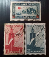 Maroc 1939 Local Motives – Surcharged & Poste Française 1939 Airmail - Used Stamps
