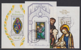 Berlin , Weihnachten, Bl.5-7 , O   (8934) - Blocks & Sheetlets