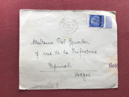 LUXEMBOURG Enveloppe 1940 Pour ÉPINAL - Occupazione