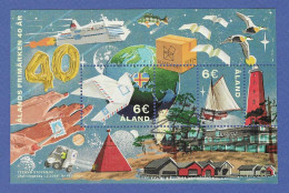 Älandinseln  1.3.2024 , 40 Jahre äländische Briefmarken - Sheet / Block - Gestempelt / Fine Used / (o) - Ålandinseln