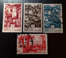 Maroc Poste Française 1947 1949  Views Of The City - Used Stamps