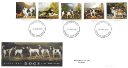 1991 Dogs Addressed FDC Tt - 1991-2000 Em. Décimales