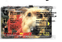 / Pérou :PERU Boy And Dog   -  Carte Neuve Avec Son Plastique (S/.5,00) - Peru