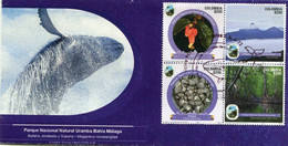 Lote 2021-1F, Colombia, 2021, 2 SPD-FDC, Natural Park, VIII Issue, Mollusk, Whale, Frog, Begonia, Sea, Mangrove - Colombia