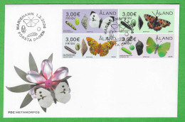 Älandinseln  1.2.2024 , Metamorfos / Schmetterlinge - FDC Mariemamn 1.2.2024 - Ålandinseln