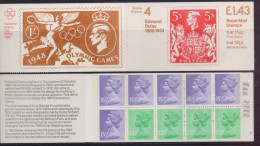 1982 £ 1,43 Dulac Booklet Inverted Bands (12-1/2 On 15-1/2) - Booklets