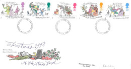 1993 Christmas Addressed FDC Tt - 1991-2000 Decimal Issues