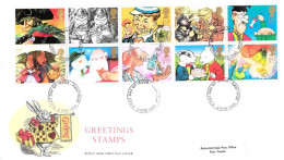 1993 Greetings Gift Giving Addressed FDC Tt - 1991-2000 Dezimalausgaben