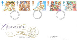 1994 Christmas Addressed FDC Tt - 1991-2000 Decimal Issues