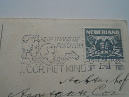 D201647   Netherlands -  Netherlands 's Gravenhage Koop Thans De Postzegel Voor Het Kind   S'Gravenhage 1941 - Poststempel