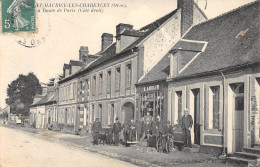 CPA 61 SAINT MAURICE LES CHARENCEY / LA ROUTE DE PARIS / COTE DROIT / COIFFEUR / C.AMELIN - Otros & Sin Clasificación