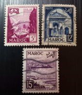 Maroc Poste Française 1952 Local Motives  Modèle: Alexandre Delpy Gravure: Raoul Serre - Used Stamps
