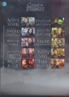 2018 Game Of Thrones Sheet - Ganze Bögen & Platten