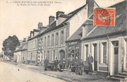 CPA 61 SAINT MAURICE LES CHARENCEY / LA ROUTE DE PARIS / COTE DROIT / COIFFEUR / C.AMELIN - Otros & Sin Clasificación