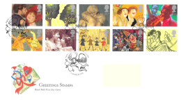 1995 Greetings Clowns Addressed FDC Tt - 1991-2000 Decimal Issues