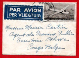 Belgique. Petite Lettre Avec PA 28 De Namur Vers Oshwe - Congo Belge. - Cartas & Documentos