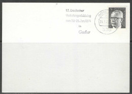 1974 - Sonderstempel - Goslar - 338 - 12. Deutscher Verkehrsgerichtstag - Stempeltag 25/01/1974. - Other & Unclassified