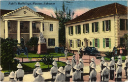 PC BAHAMAS CARIBBEAN NASSAU PUBLIC BUILDINGS Vintage Postcard (b52208) - Bahamas