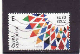 Czechia 2022, EU 20, 22 CZ, Used.I Will Complete Your Wantlist Of Czech Or Slovak Stamps According To The Michel Catalog - Usados