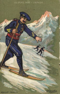 PC ARTIST SIGNED, CH. BEAUVAIS, SPORTS, L'ALPINISME, Vintage Postcard (b52185) - Beauvais