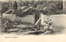 PC HAITI CARIBBEAN SOURCE TURGEAU Vintage Postcard (b52122) - Haïti