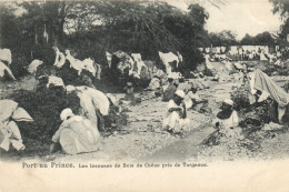 PC HAITI CARIBBEAN PORT-au-PRINCE LES LAVEUSES De BOIS Vintage Postcard (b52121) - Haiti