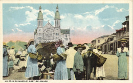 PC HAITI CARIBBEAN PORT-au-PRINCE UN COIN DU MARCHE Vintage Postcard (b52105) - Haiti