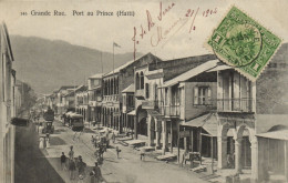 PC HAITI CARIBBEAN PORT-au-PRINCE GRANDE RUE Vintage Postcard (b52079) - Haïti