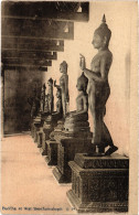 PC SIAM THAILAND BANGKOK BUDDHA AT WAT BENCHAMABOPIT Vintage Postcard (b52279) - Tailandia