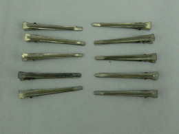 Vintage Set Of Ten Barrette Hair Clip Stick Hairpin Hair Accessories #2329 - Autres & Non Classés