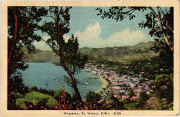 PC VIRGIN ISLANDS ST. VINCENT KINGSTOWN GENERAL VIEW Vintage Postcard (b52252) - Virgin Islands, British